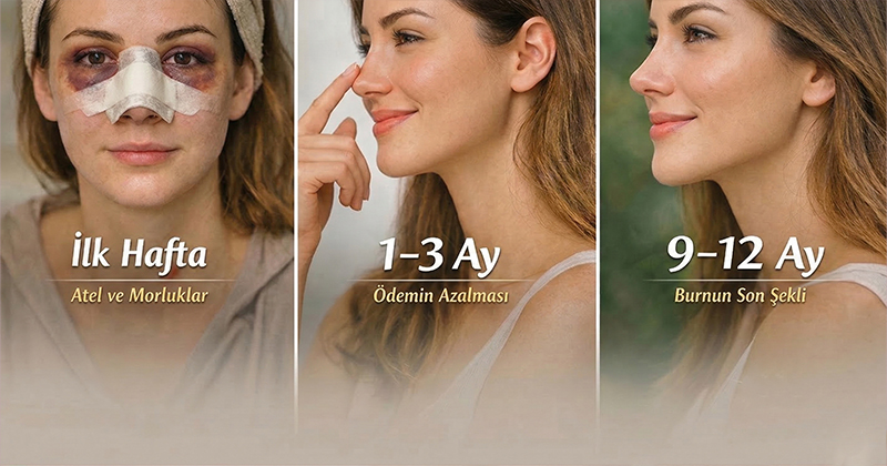 Burun Estetiği evreleri görseli